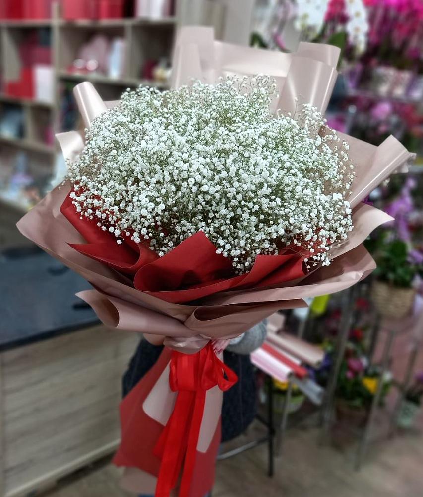 Букет Белые хлопья в Кугульте Букет цветов из: Гипсофила в Кугульте