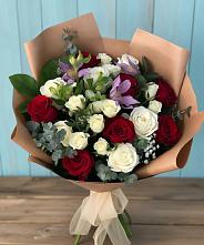 Букет цветов из:  Розы и Альстромерии в Кугульте