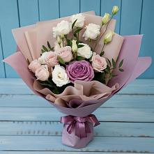 Букет цветов из:  Розы и Лизиантусы в Кугульте