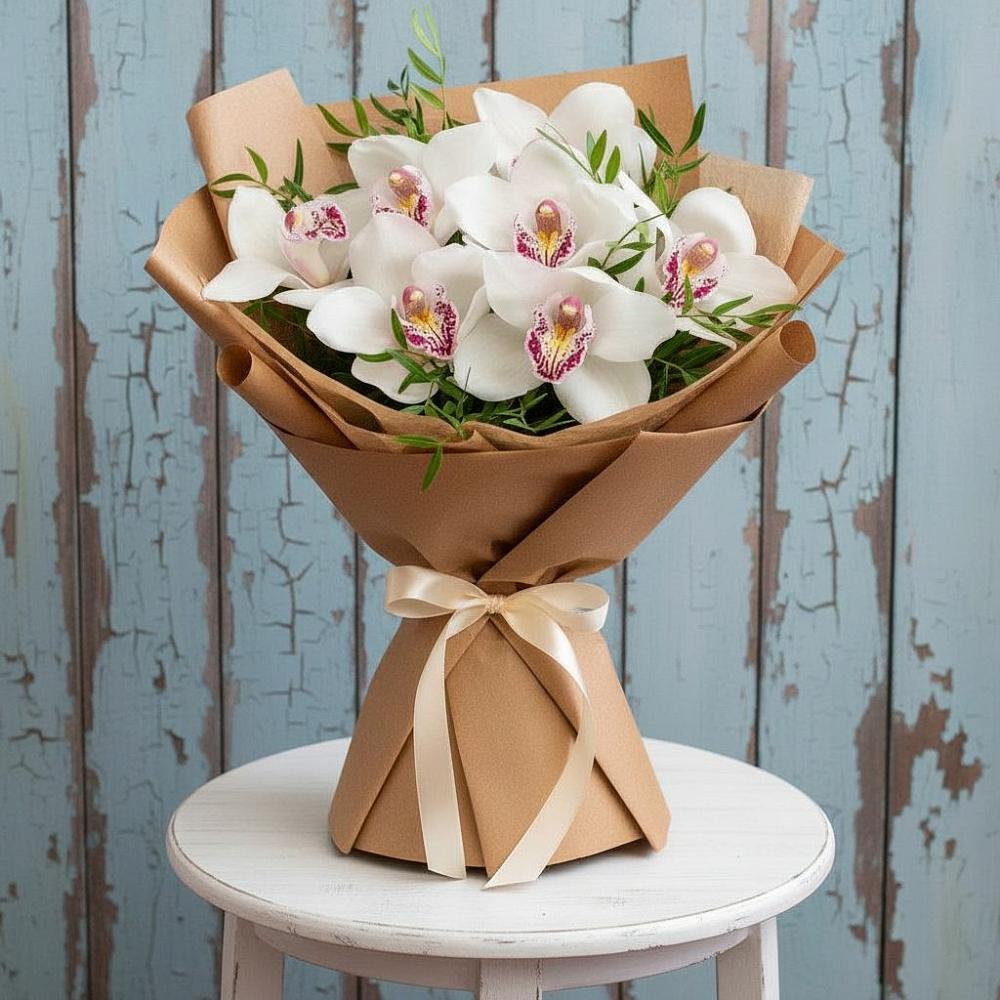 Букет цветов из: Орхидеи и Розы в Кугульте