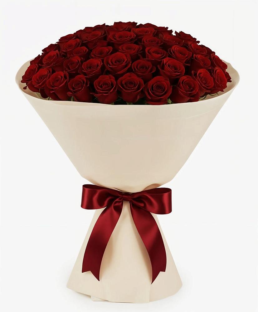 Букет 101 Бордовая роза Блэк Бакарра в Кугульте