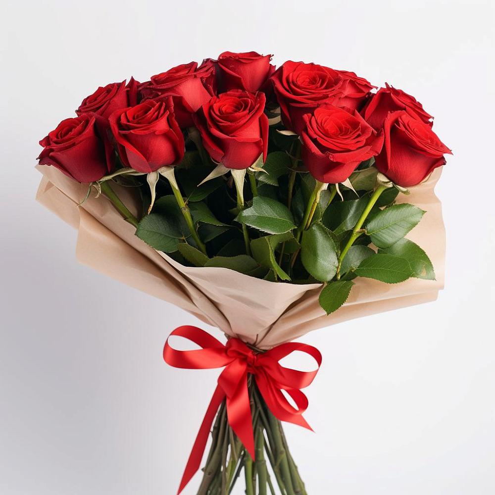 Букет 11 Красных роз Эдлесс Лав в Кугульте